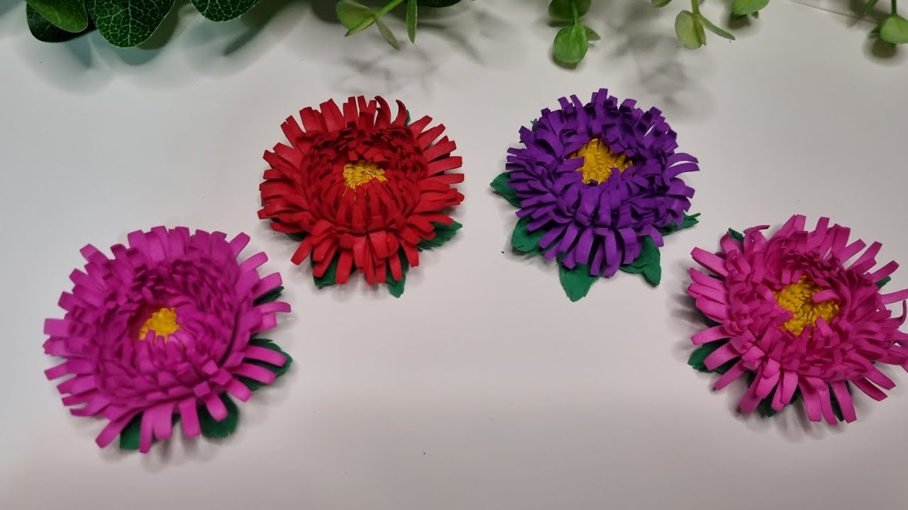 Fiori in Gomma Eva 1mm 🌺🌺🌺/Fai da te/Fiori fommy 1mm/accessori per capelli in gomma eva
