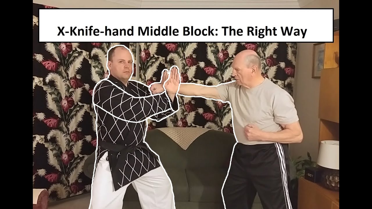 X-Knife-Hand Middle Block:  Application