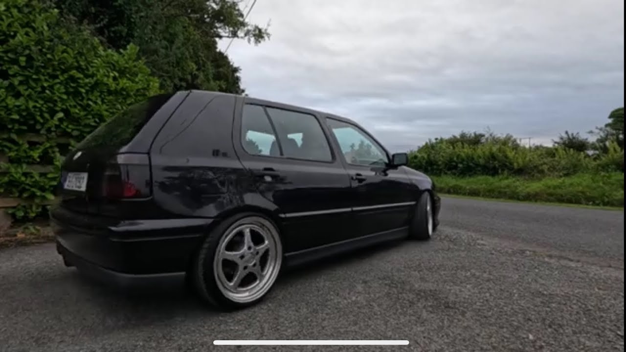 VW Golf Mk3 24v VR6 drive by and in car.