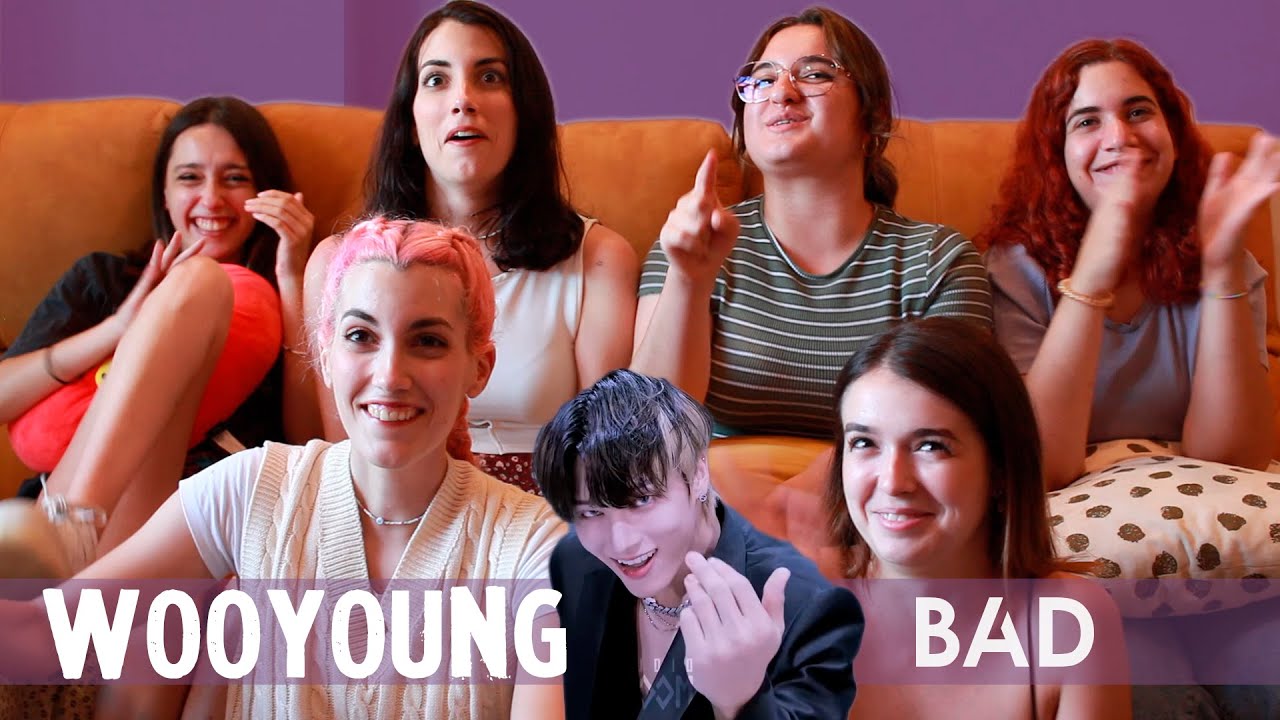 'Bad' covered by ATEEZ WOOYOUNG(우영) | Spanish college students REACTION (ENG SUB)