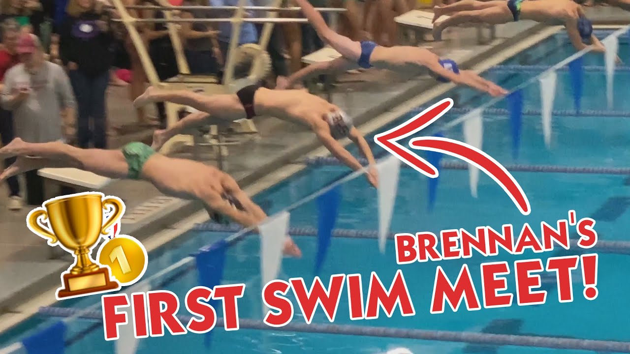 Brennan's First High School Swim Meet