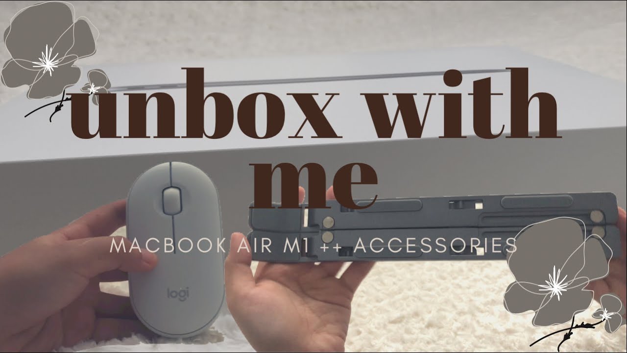MacBook Air M1 Unboxing + Laptop Accessories