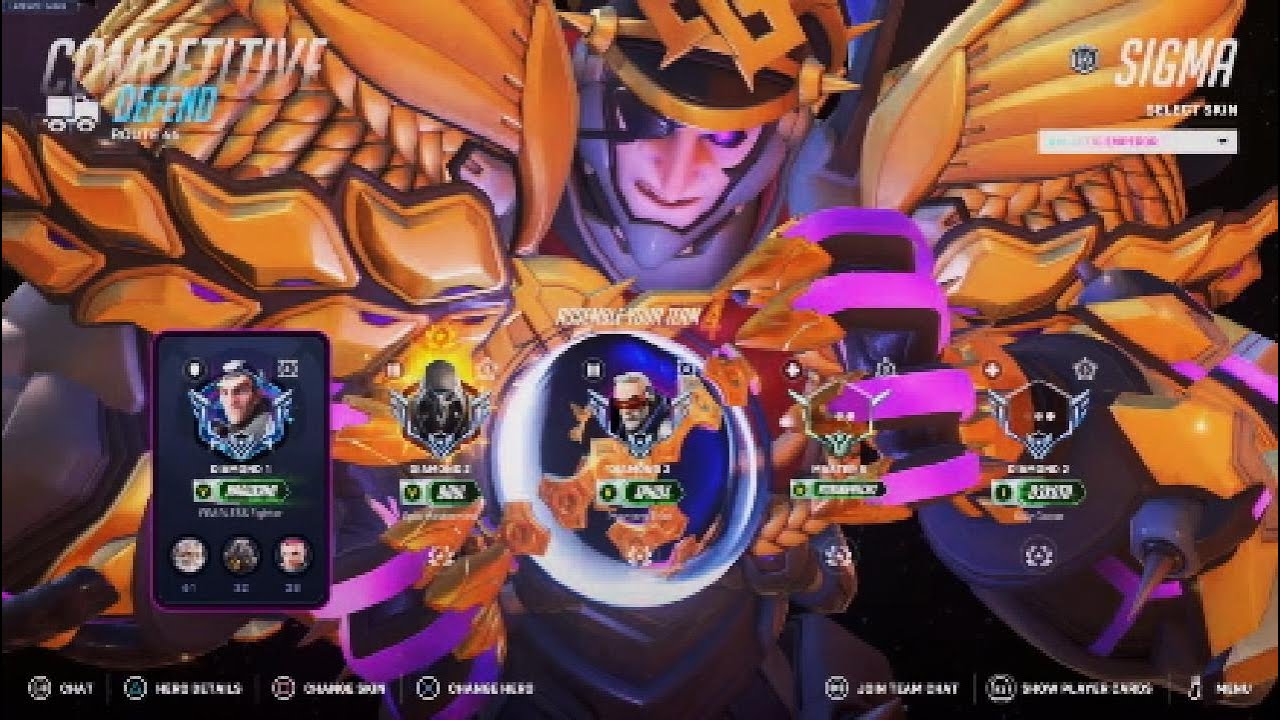 Sigma In Diamond 1 Lobbies! | Overwatch 2 rank Gameplay