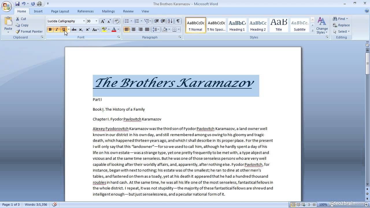Text Formatting Options