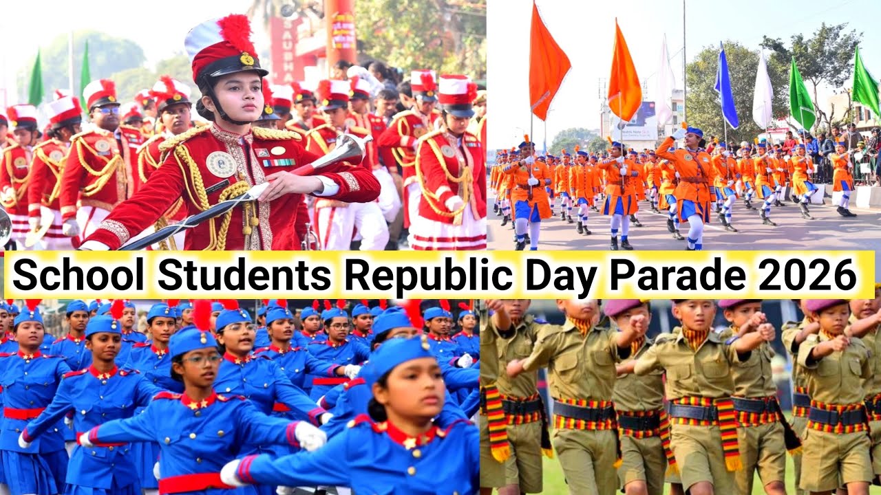 Lucknow Republic Day Parade 2026 | Students Of Different Schools | 77th Republic Day Parade 2026