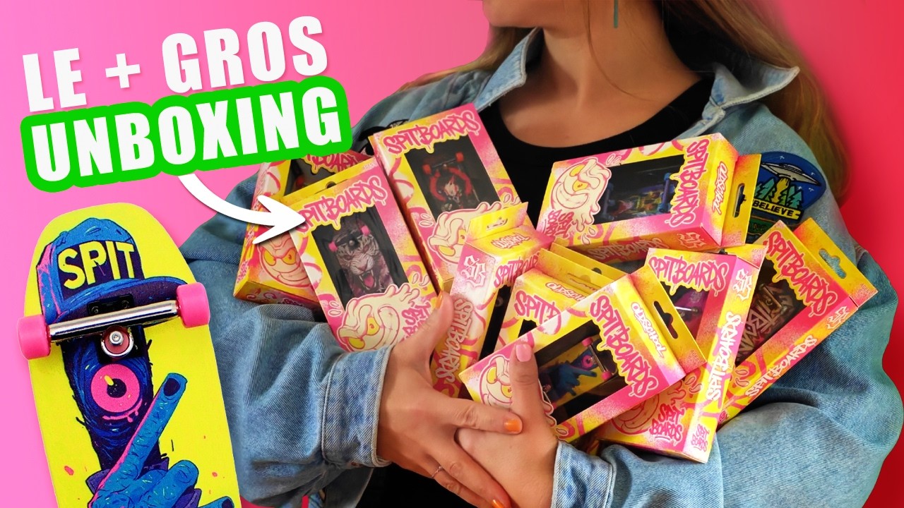 4 FINGERBOARD A GAGNER 🎁 Je teste 19 fingerboards Spitboards Oldschool ! UNBOXING GIVEAWAY