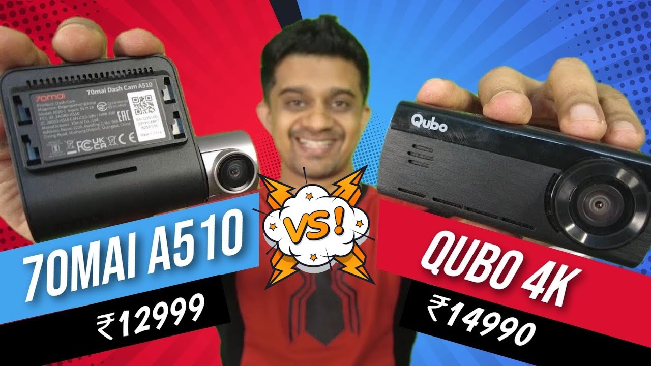 70mai A510 vs Qubo 4K | Starvis 2 IMX675 vs Starvis IMX415 | Video Quality Comparison | Gizmobeep
