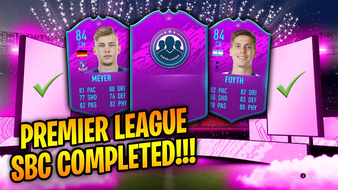 COMPLETING THE PREMIER LEAGUE SBC FOR FREE! LEAGUE SBC + BPM PAID OFF! FIFA 20 Ultimate Team