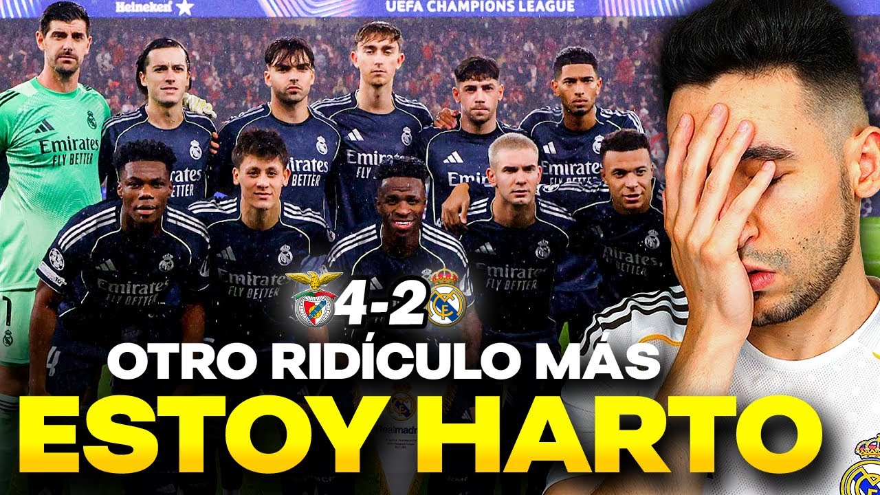 😡¡ESTOS JUGADORES MANCHAN la IMAGEN del MADRID! ADIÓS al TOP-8 (DERROTA 4-2 con el BENFICA)