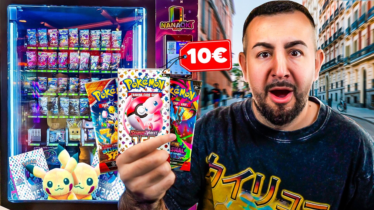 VISITÉ TODAS las MÁQUINAS de CARTAS POKÉMON de MI CIUDAD