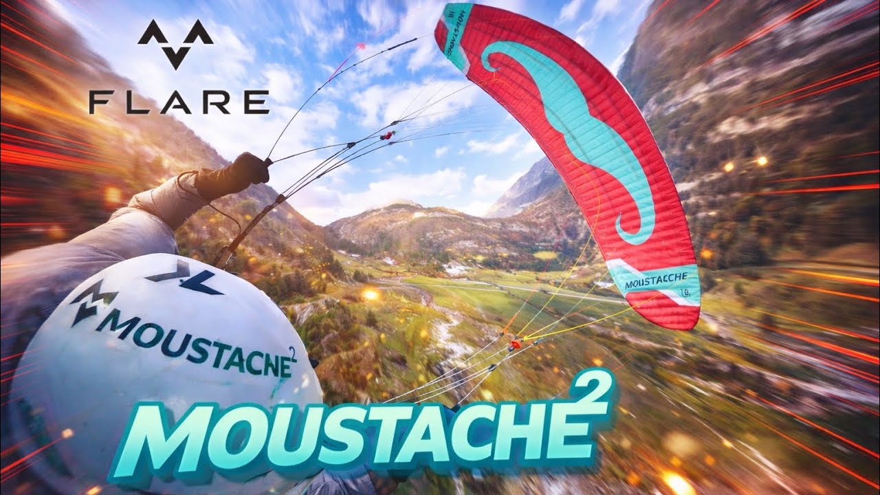 Fun flight at Ebenalp | Flare Moustache 2 | Parakite