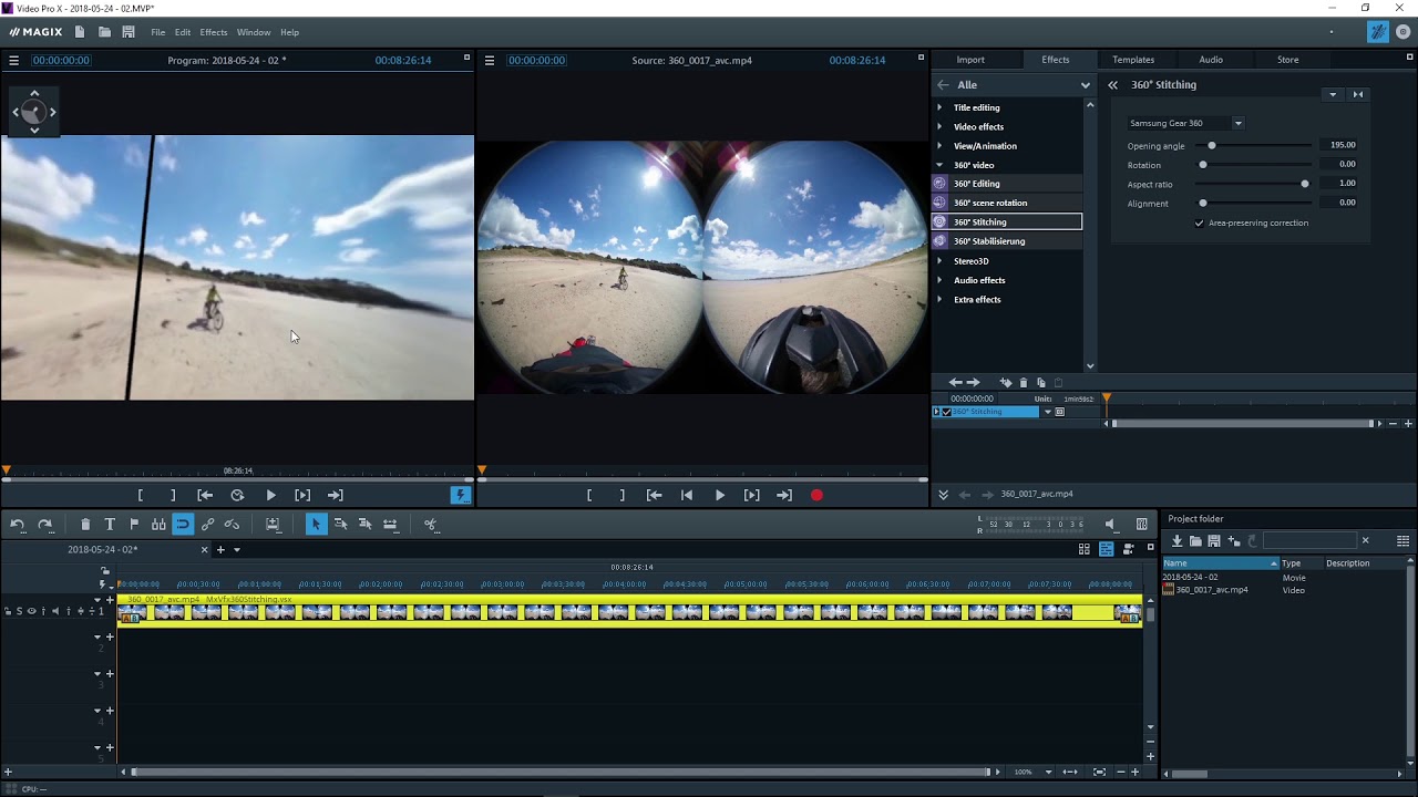 Video Pro X &ndash; 360&deg; video editing Tutorial (2019)
