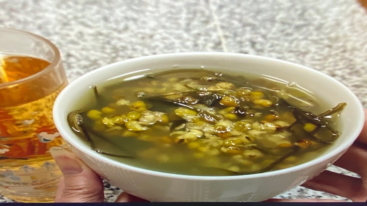 Chè đậu xanh phổ tay không cần ngâm đậu chè ăn nóng hay lạnh điều thơm ngon