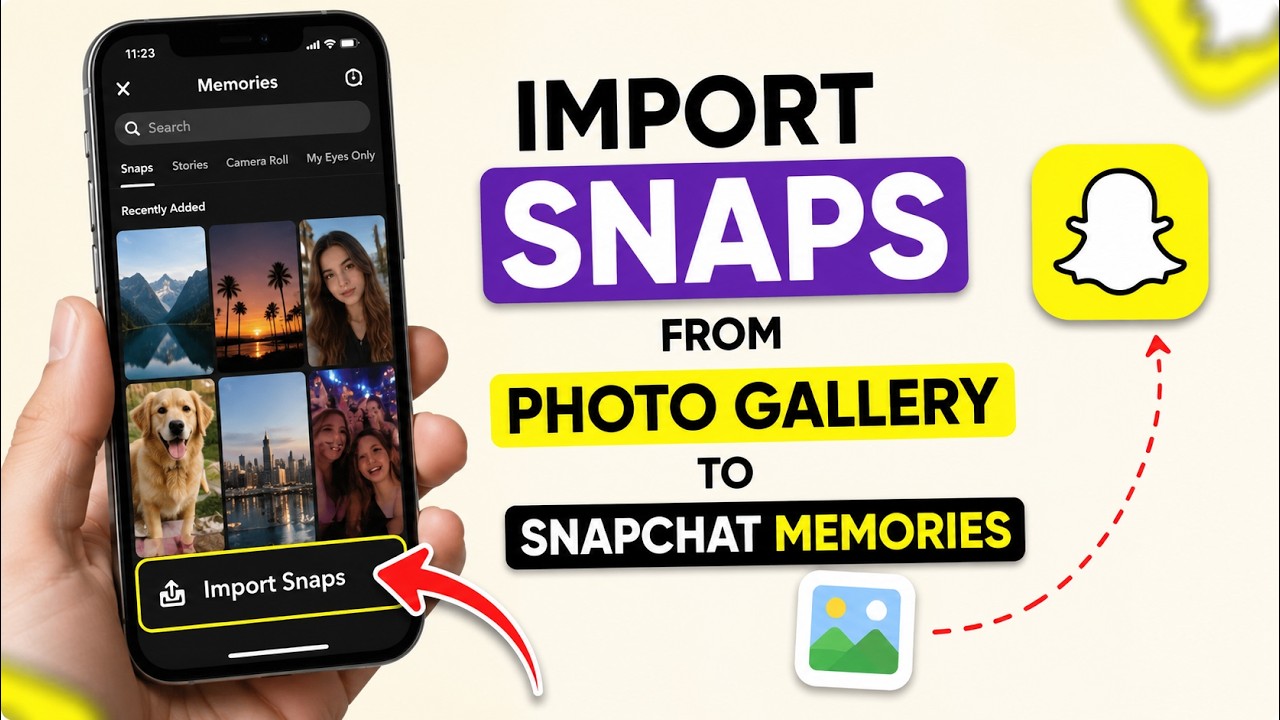 How to Import Snaps From Photo Gallery to Snapchat Memories