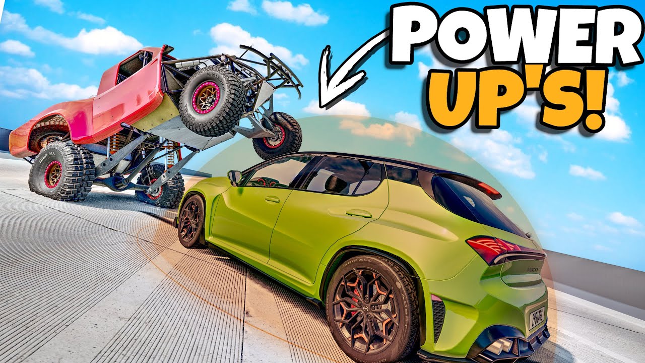 Hide and Seek But We Have POWER-UP'S in BeamNG Drive
