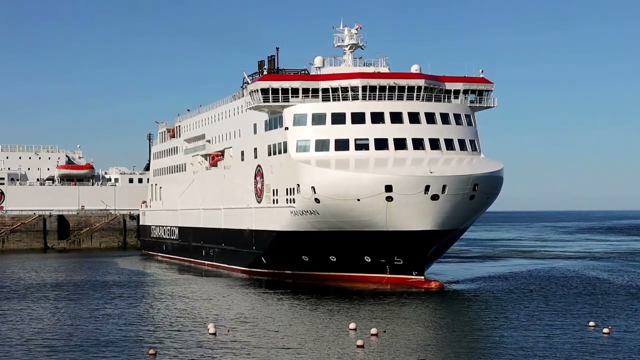 Manxman May 2025 arriving Douglas.