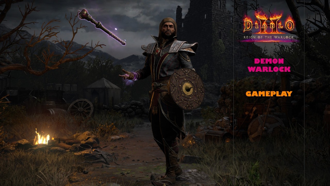 Diablo II: Resurrected - Warlock Gameplay