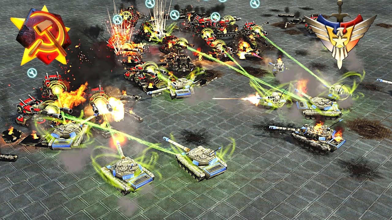 SOVIET vs USA pt 1 (Red alert 3 Mod: Generals Evolution)
