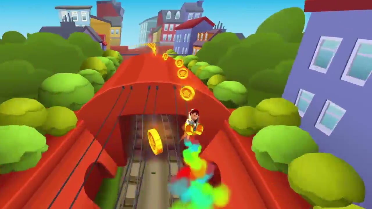 Subway surfers HD gameplay 5 minutes long. Free download. Original copyrightfree.