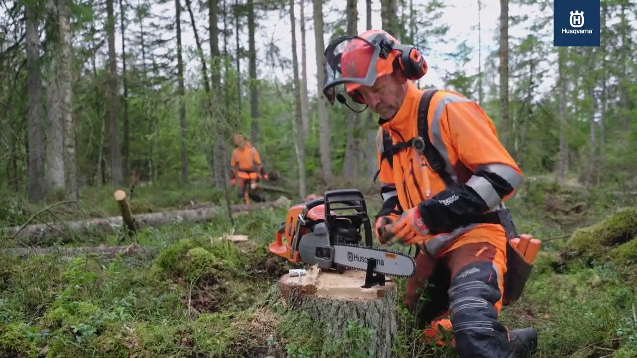 Ostřící nástroj Husqvarna 2v1 - snadné broušení řetězu pily.