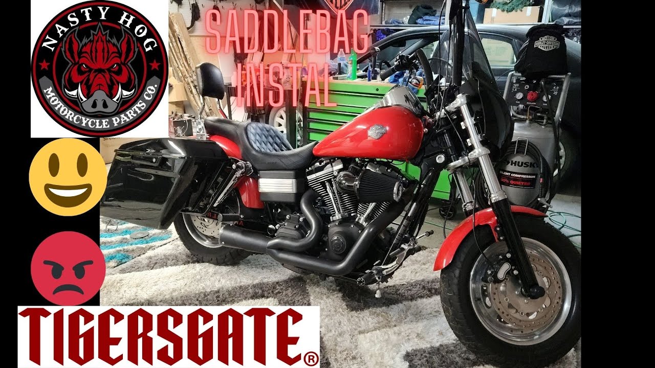 Dyna Hard saddlebag install Turn your dyna into a touring bike