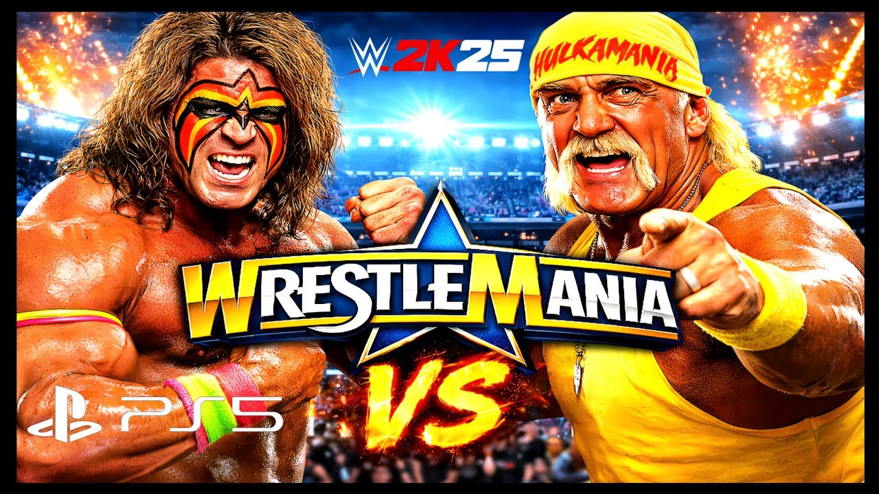 Ultimate Warrior vs Hulk Hogan – WrestleMania Classic | WWE 2K25 PS5