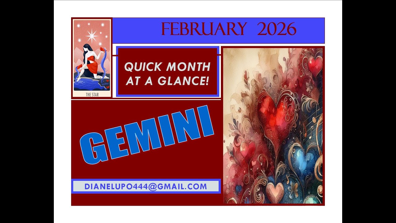 February  Readings-2026! GEMINI!