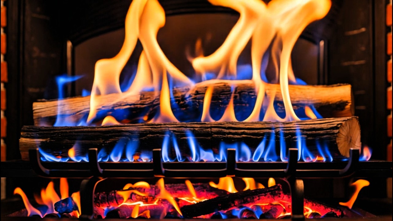 Cozy Fireplace Ambience 4K | Relaxing Flames for Sleep, Focus & Calm Nights