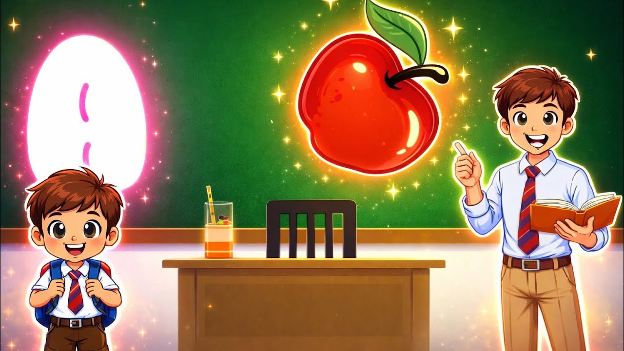 Learn ABCD with Apple 🍎 | Fun Alphabet Learning for Kids | A for Apple B for  banana