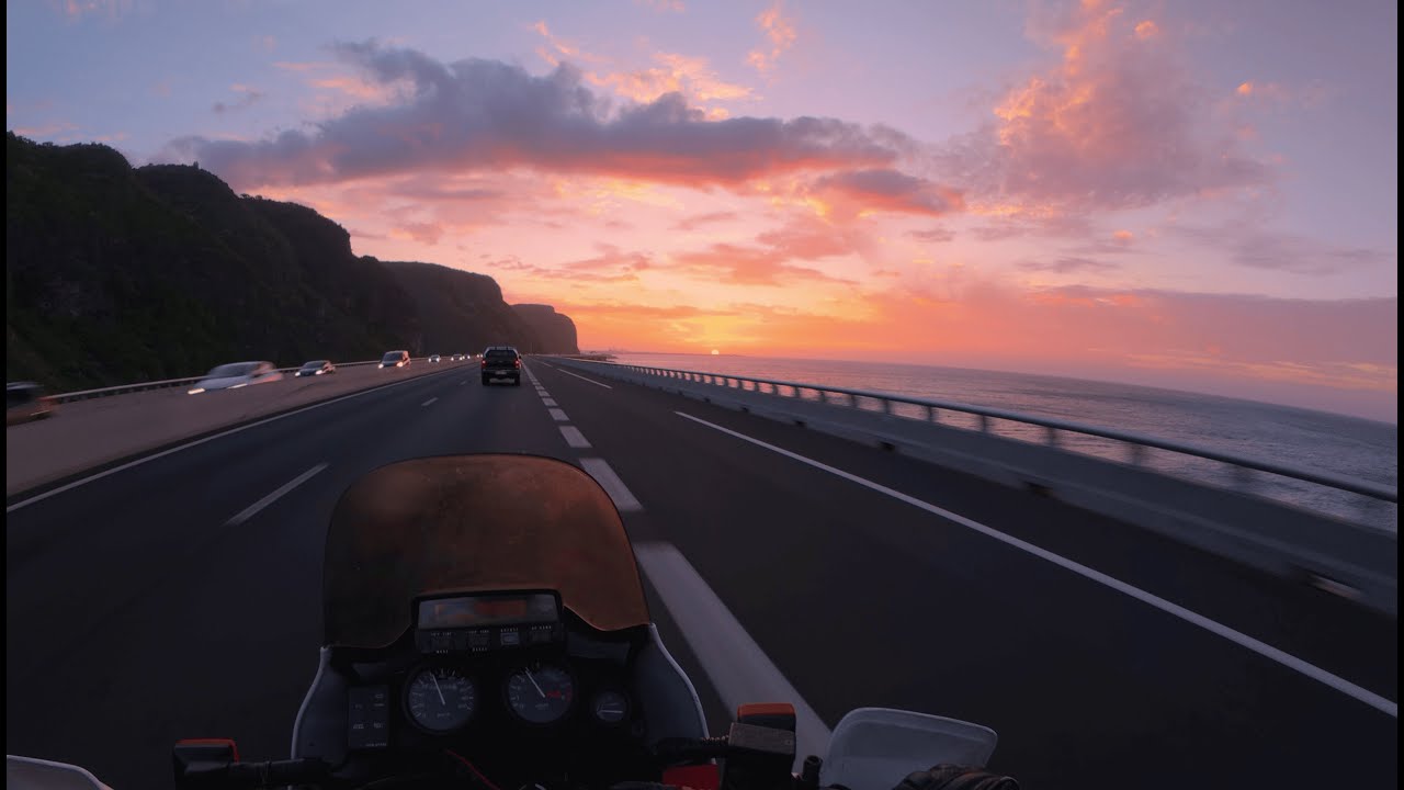 my most beautiful sunset ride  • exhaust only
