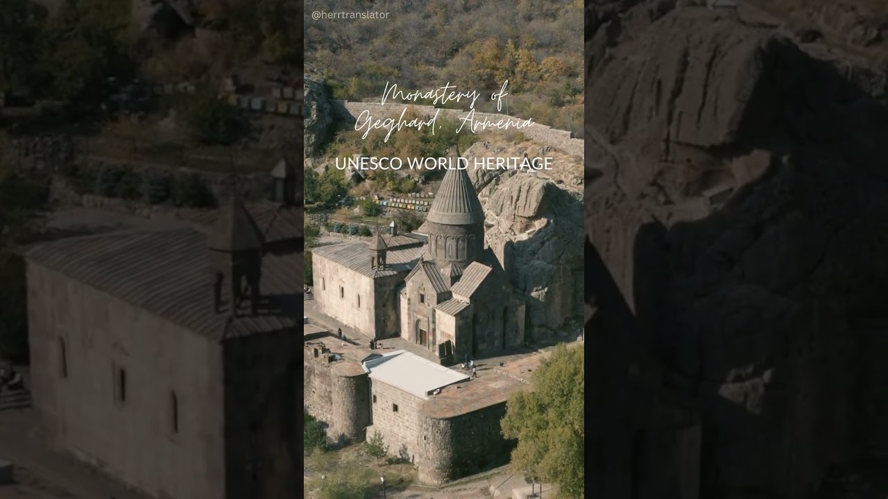 UNESCO WORLD HERITAGE SITES - Monastery of Geghard, Armenia 😍#GeghardMonastery