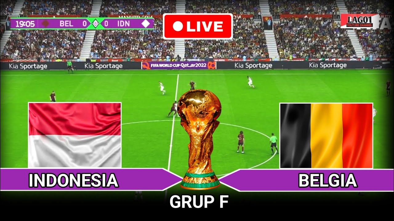 INDONESIA vs BELGIUM Hari Ini | FIFA World Cup | Duel Hidup Mati! | Virtual Match