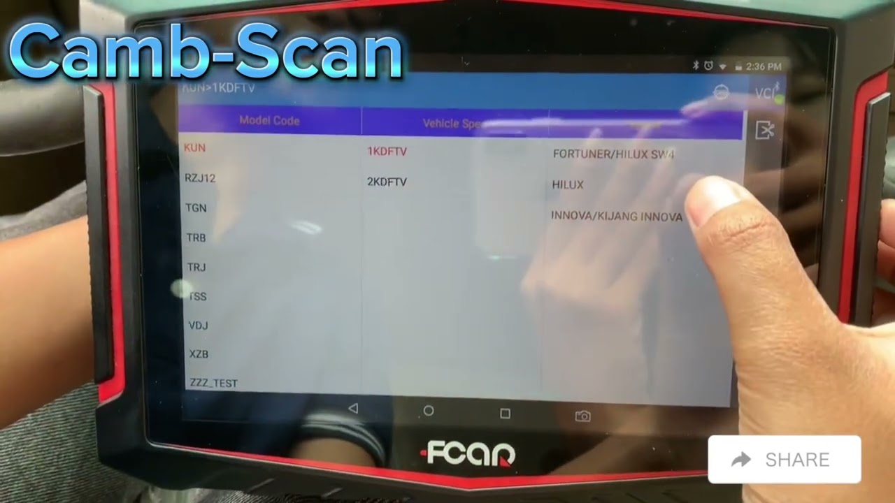 How to scan Toyota Hilux Revo 013 with FCAR C8 scanner 🎉