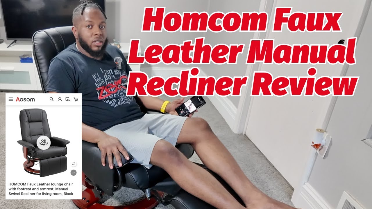 Homcom Faux Leather Manual Recliner Review #furniture #diy #lifestyle