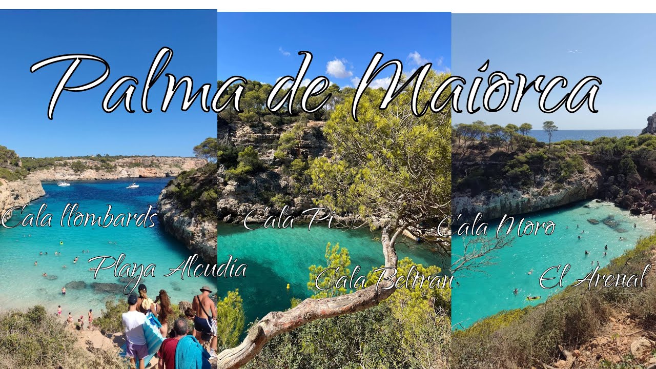 Palma de Maiorca 2022 Cala Pi + Cala Moro + alcudia + cala llombards+ Arenal