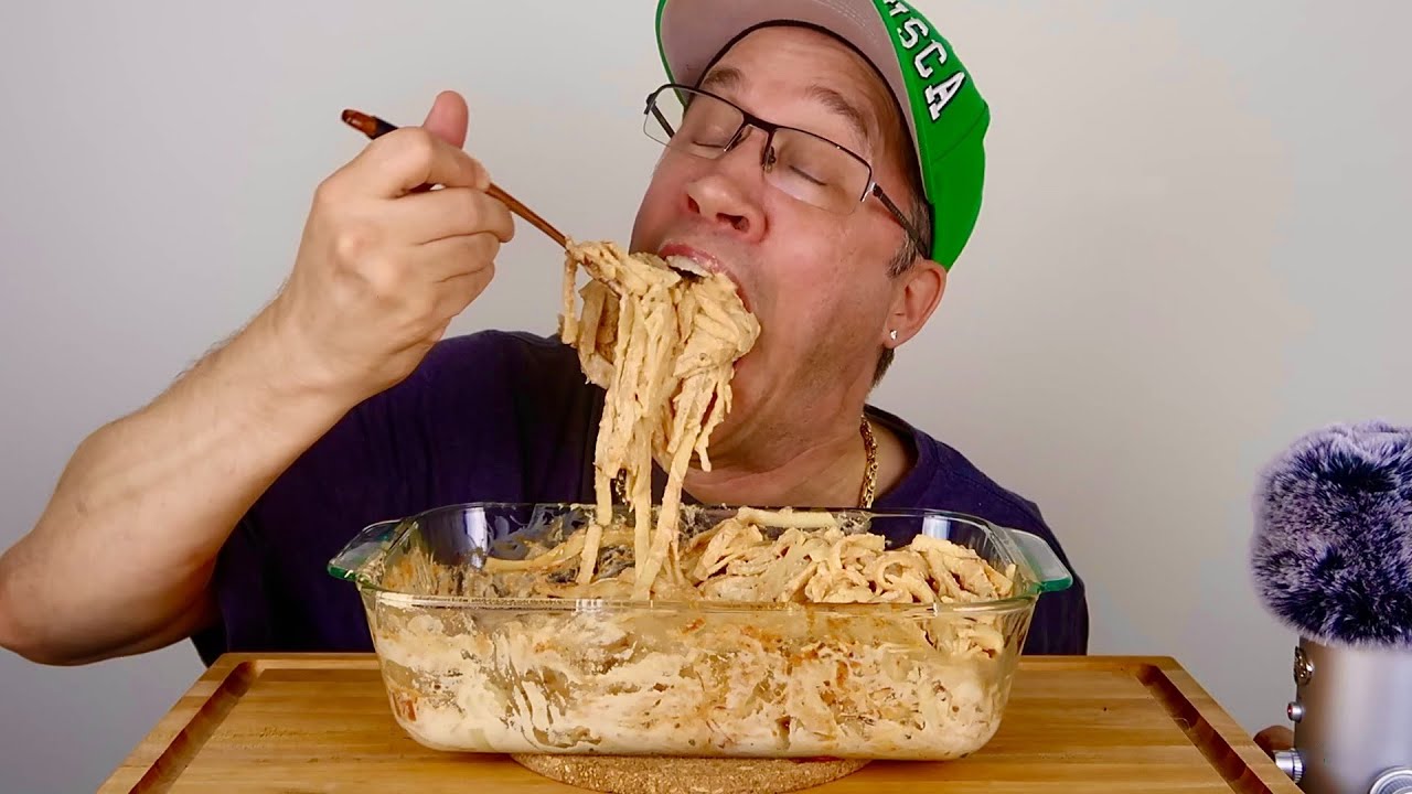 ASMR • Creamy • Fettuccine • Rosa  • Alfredo • Feast • Mukbang 먹방 |  Eating Show !