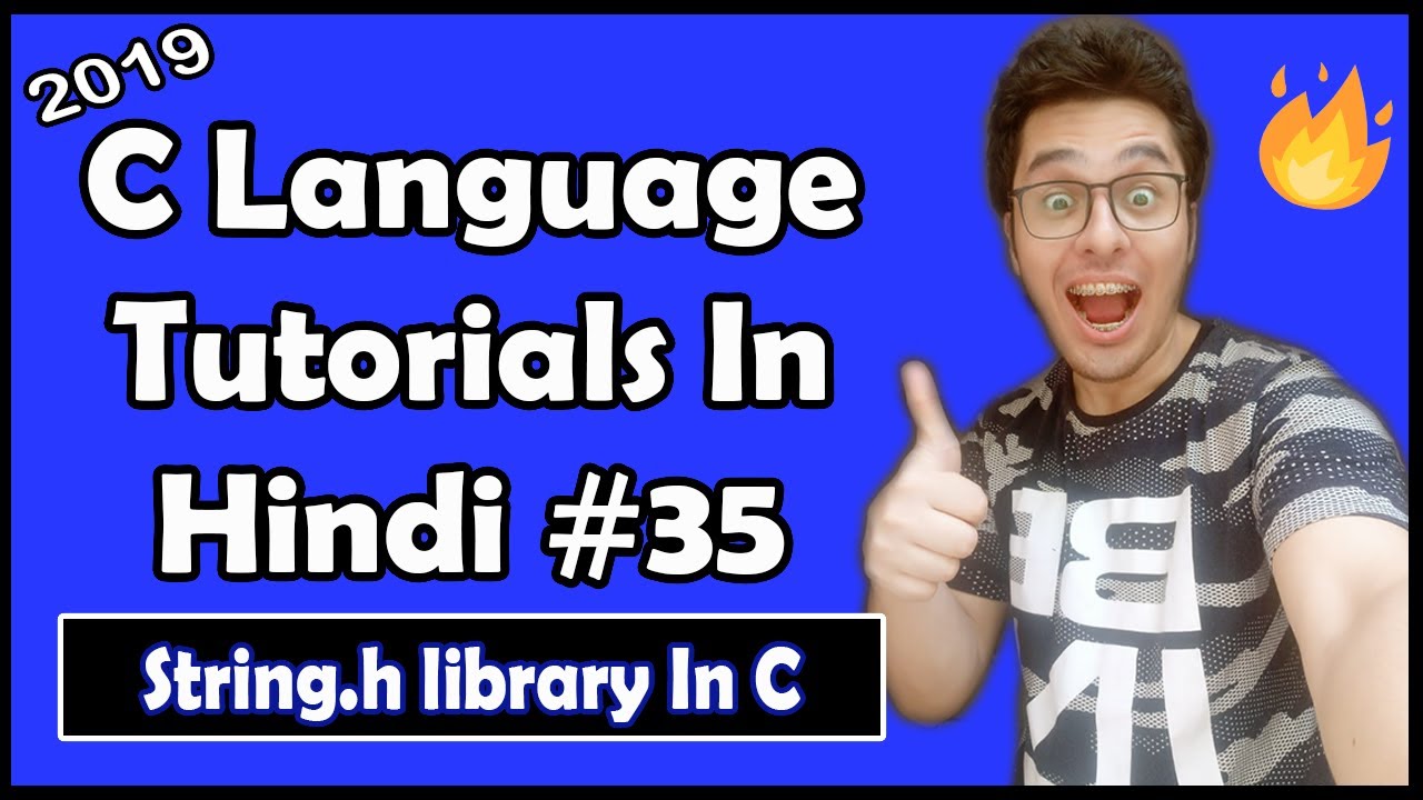 String Functions In C & string.h Library: C Tutorial In Hindi #35