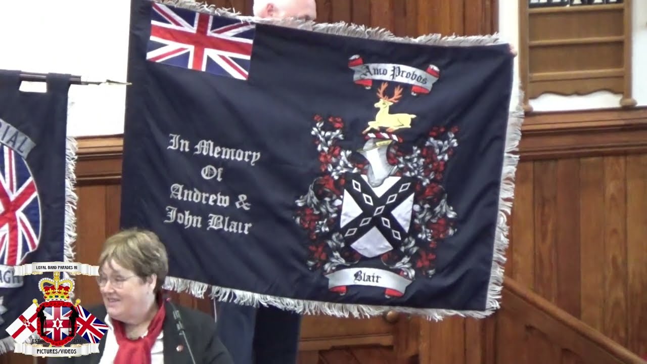 Dedication of new Band Flag & Bannerette @ 50th Ann Service Of Reflection & Thanksgiving Parade 2025