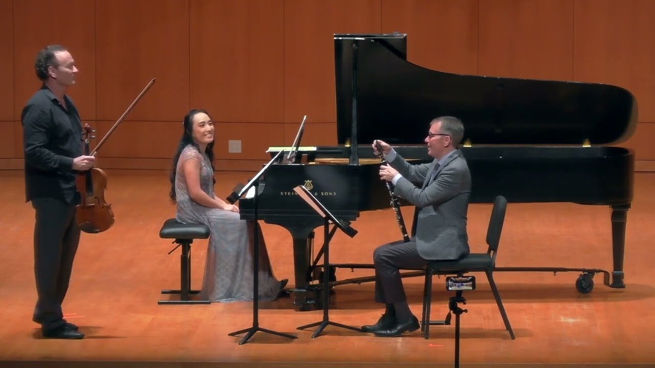 Kegelstatt Trio, K. 498, for Clarinet, viola and piano.