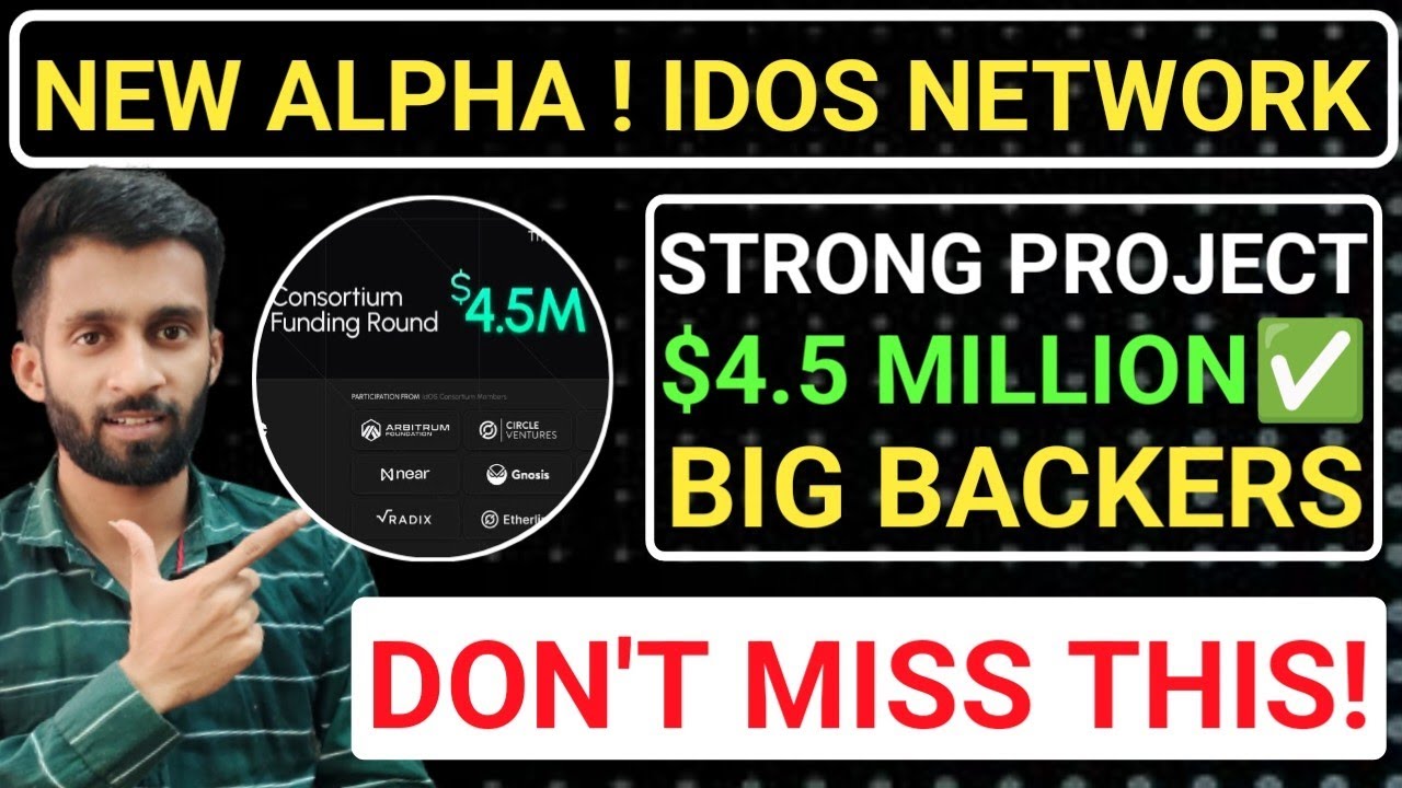 📣NEW ALPHA ! IDOS NETWORK🔗$4.5 MILLION FUNDING🔴DONT MISS THIS ! STEP BY STEP GUIDE 