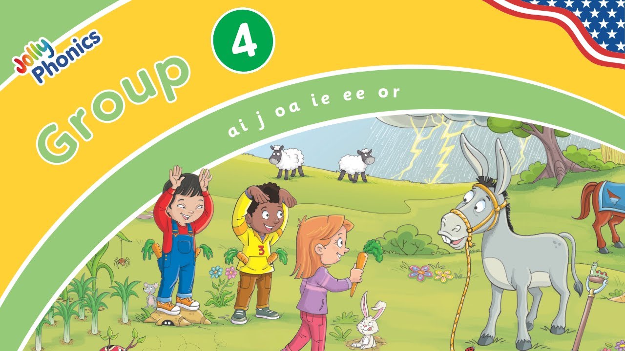 Jolly Phonics Songs &ndash; Group 4 Letter Sounds (ai, j, oa, ie, ee, or) - American English