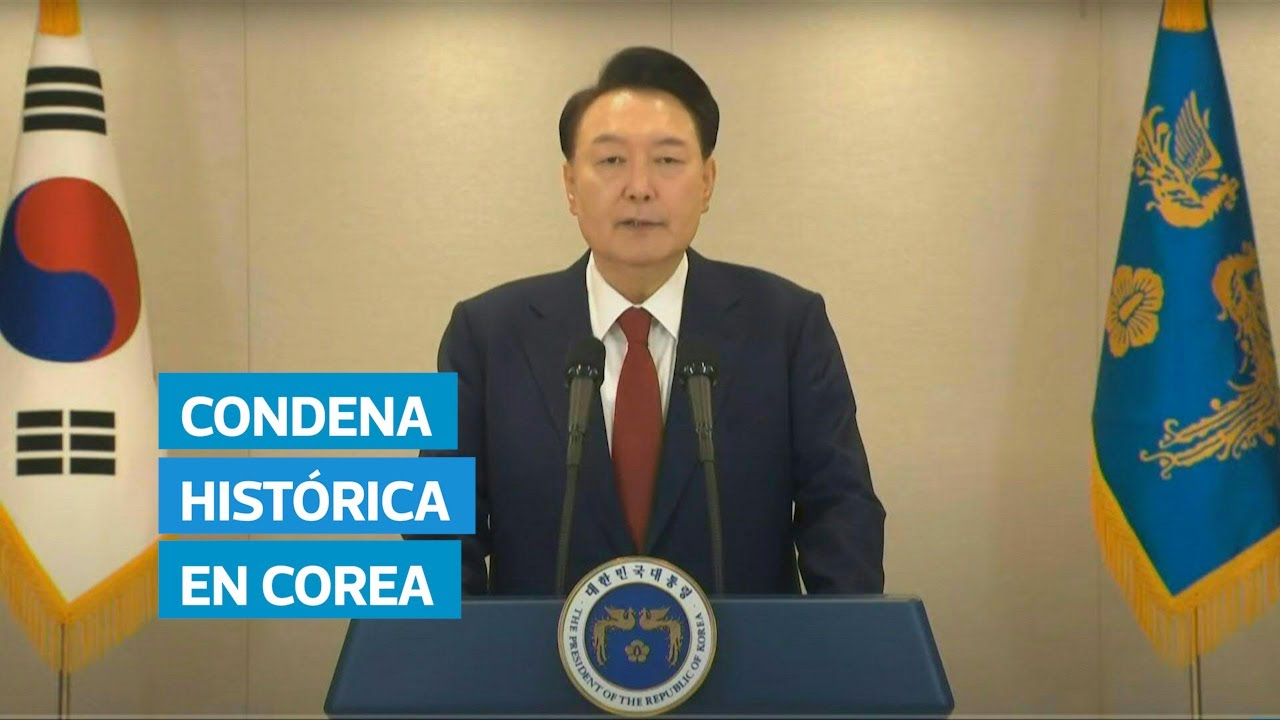 Expresidente de Corea del Sur condenado a cinco a&ntilde;os de prisi&oacute;n por intento de ley marcial
