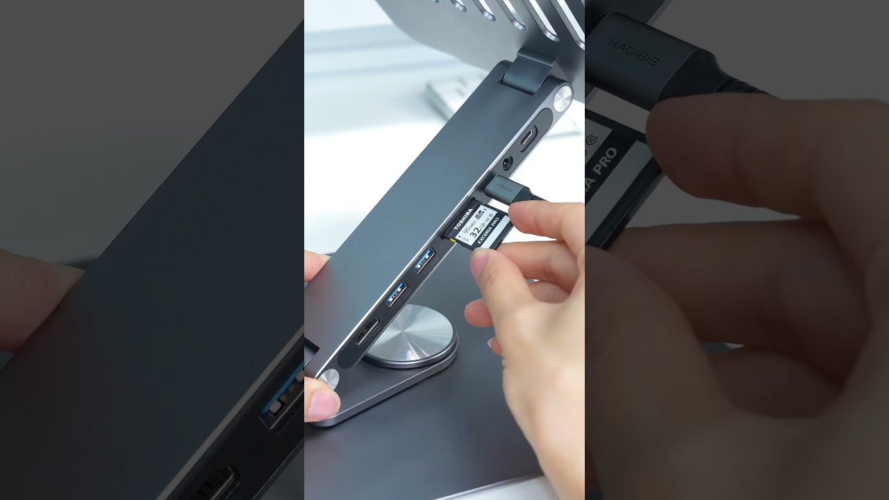 Is this a laptop stand? Or a docking station? The two-in-one design is really useful #shorts