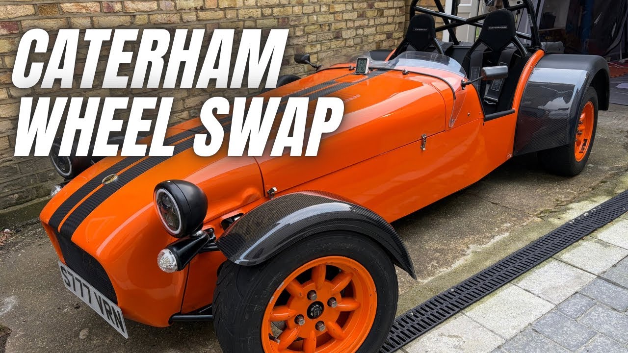 Changing the wheels on my Caterham - start to finish.