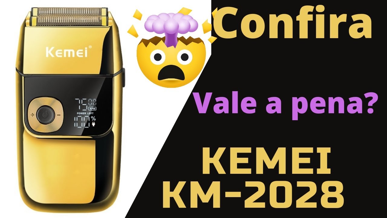 Confira se vale a pena a Kemei km-2028dourada a shaver mais linda queja vi  você vai adorar.