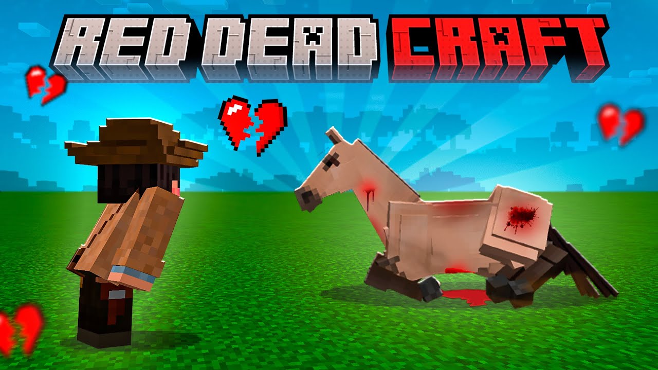RESGATEI UM CAVALO ABANDONADO NO MINECRAFT SURVIVAL - RED DEAD CRAFT #08