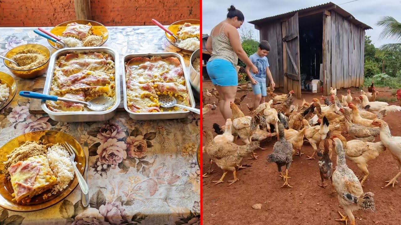 NOSSO ALMOÇO DE DOMINGO NO SÍTIO FOI ASSIM