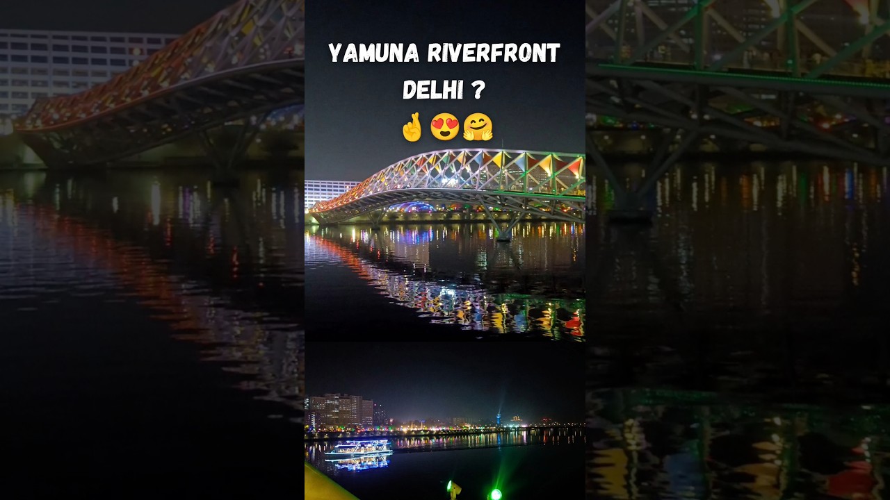 Yamuna Riverfront Delhi will be like Sabarmati Riverfront Ahmedabad? #shorts #riverfront #ahmedabad