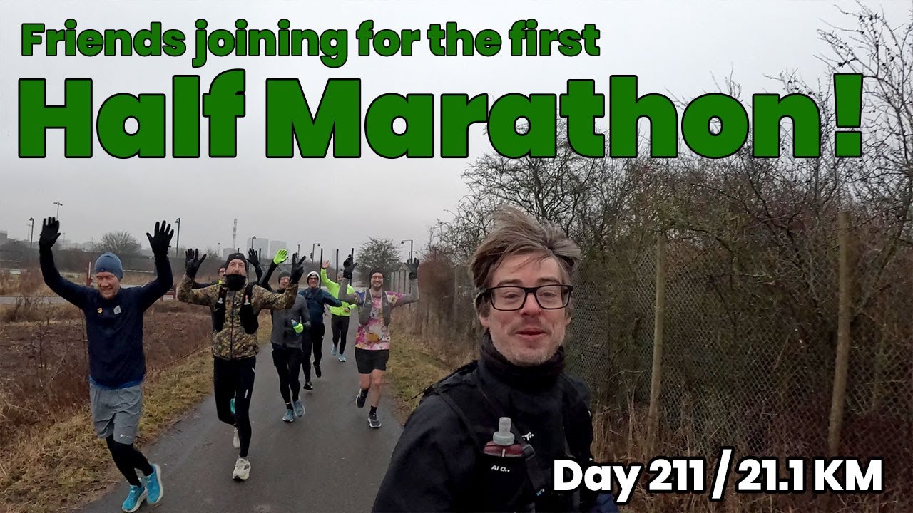 Day 211: Running the First Half Marathon with friends
