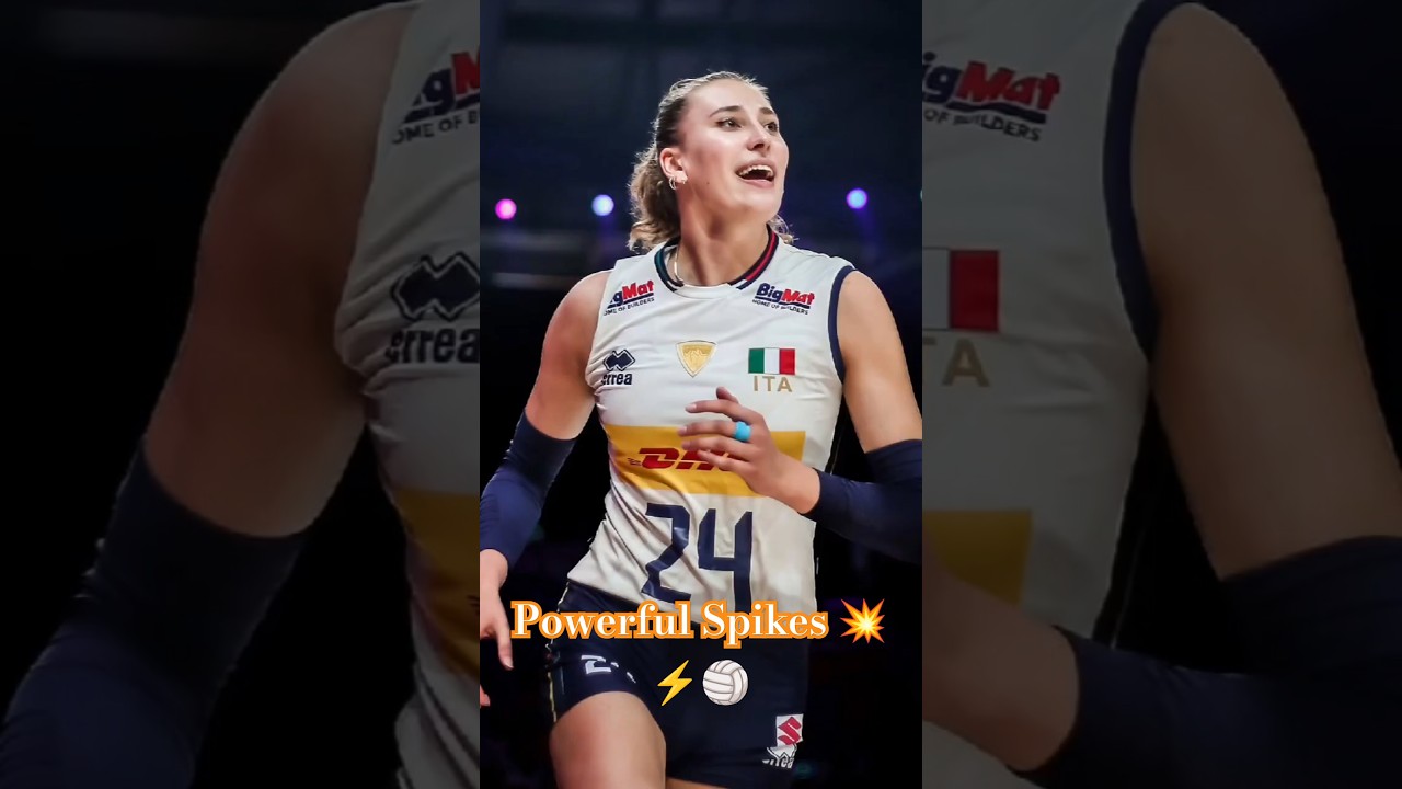 Ekaterina Antropova | Watch her insane spikes and unstoppable serves! 🏐🔥 #youtube #shorts #trending